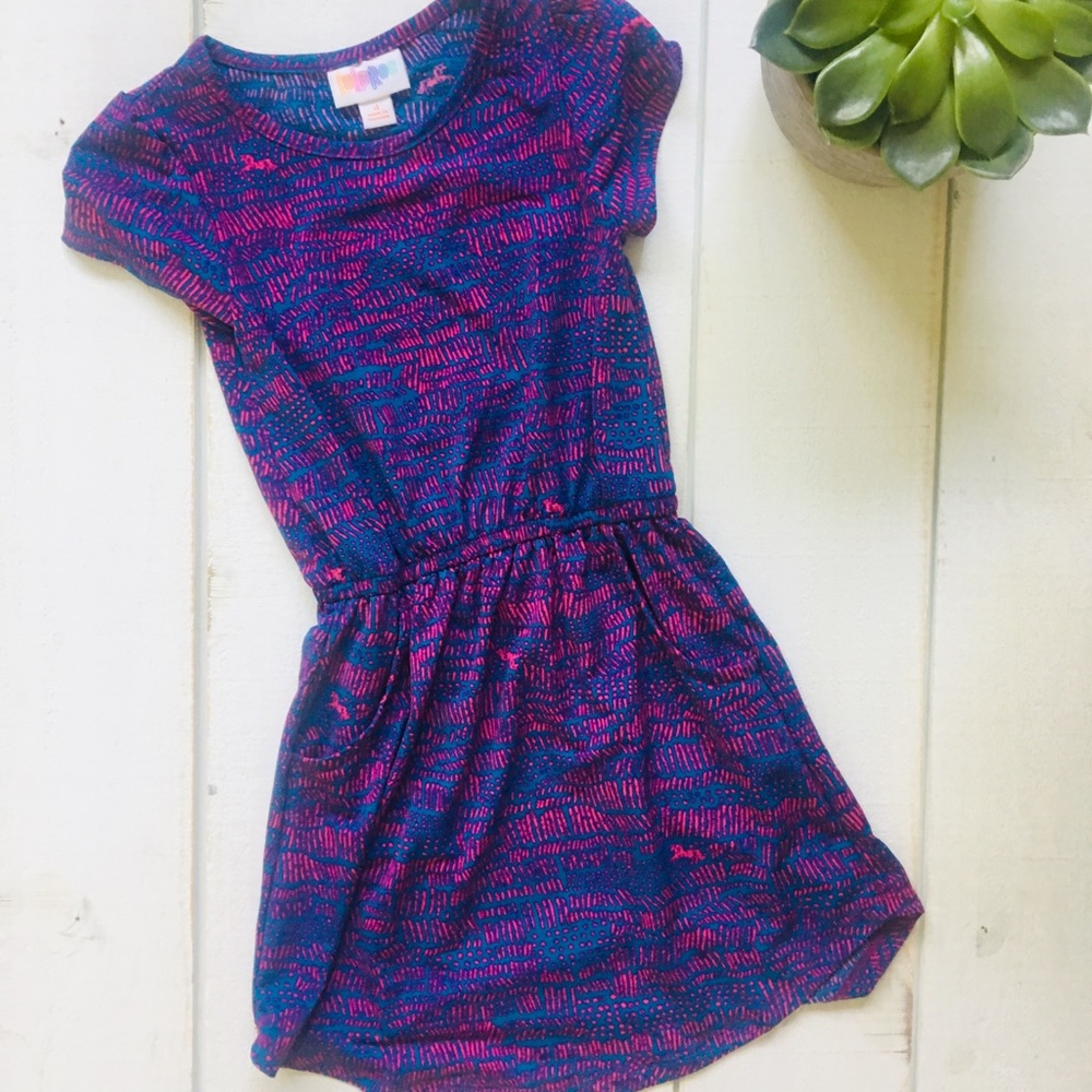 LulaRoe size 4 girls jersey style dress